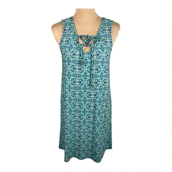 Deborah Viereck Tribal Print Aztec Dress New XS - Picture 1 of 7